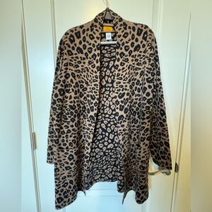 Ruby Rd. Animal Print Cardigan